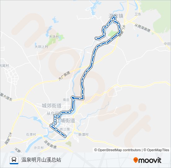 公交从化4路的线路图