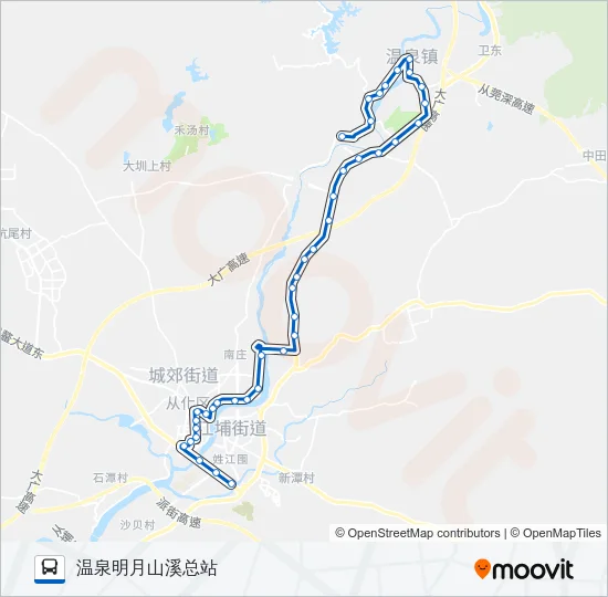 从化4路 Bus Line Map