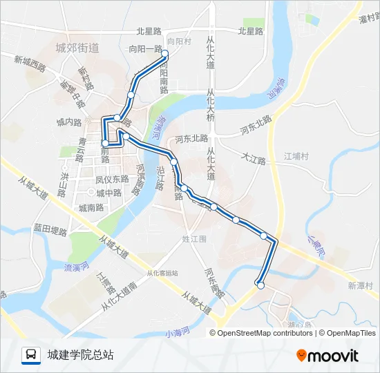 从化8路 Bus Line Map