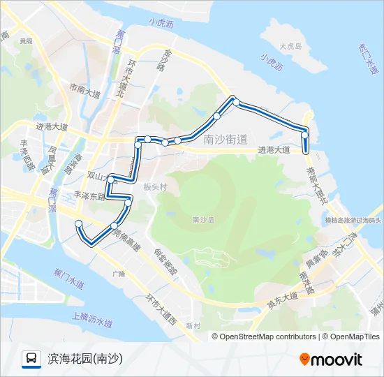 南13路 Bus Line Map