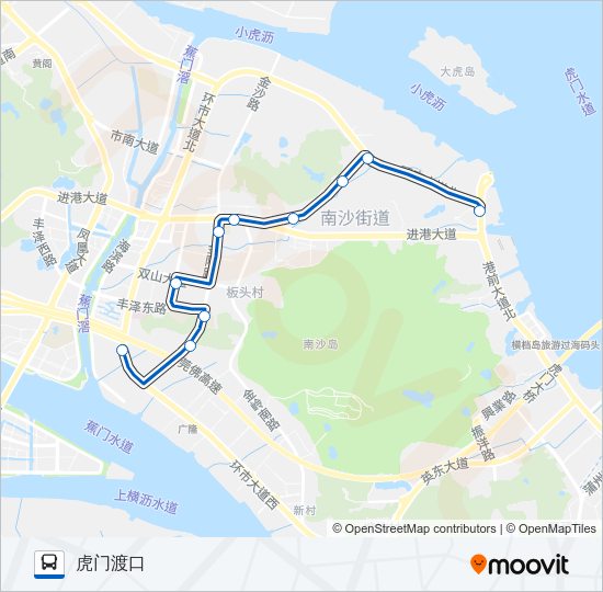 公交南13路的线路图