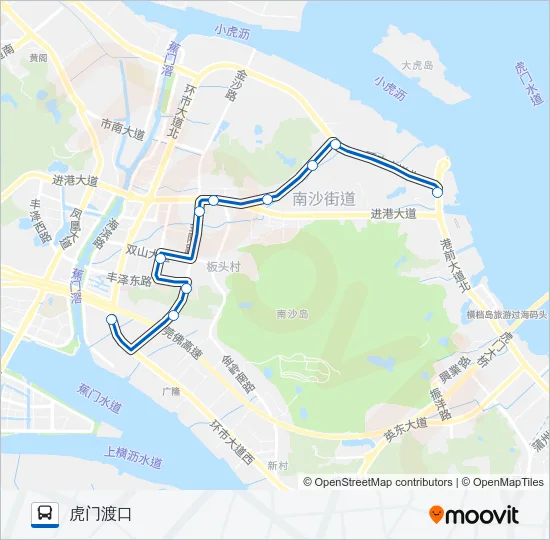 南13路 Bus Line Map