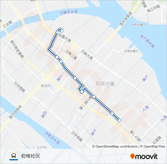 南14路 Bus Line Map