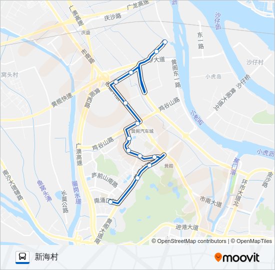 公交南15路的线路图