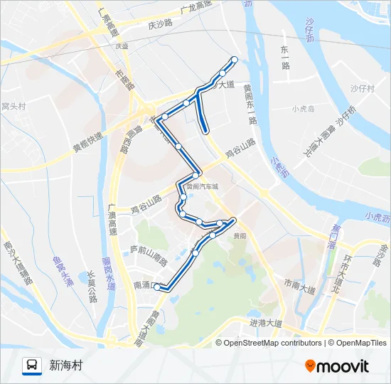 南15路 Bus Line Map