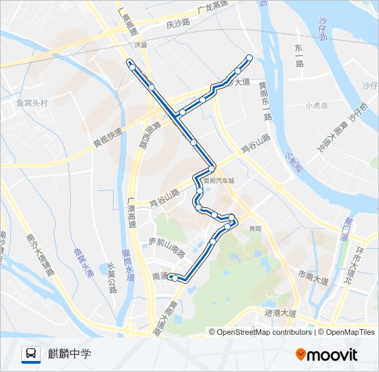 公交南15路的线路图