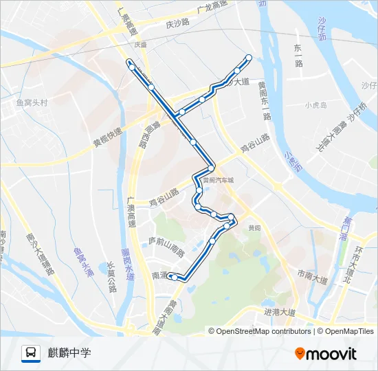 南15路 Bus Line Map