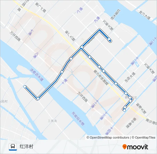 南16路 Bus Line Map