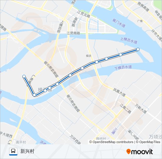 公交南17路的线路图