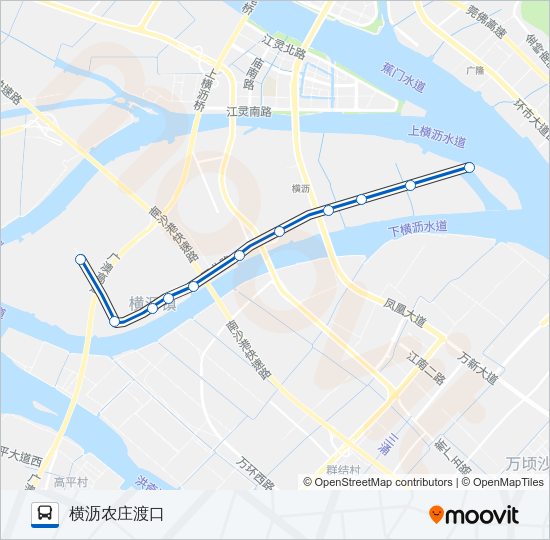 公交南17路的线路图