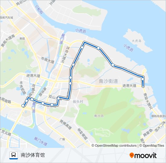 公交南20路的线路图