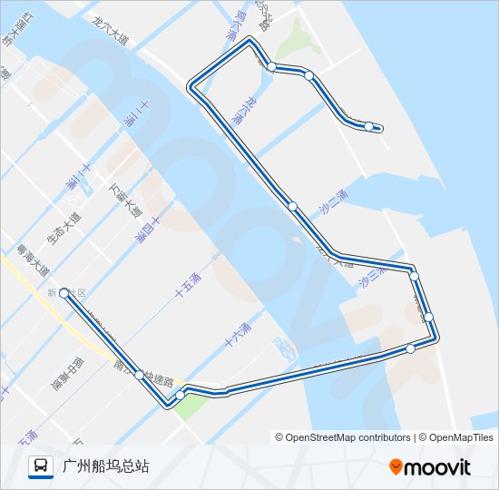 公交南21路的线路图