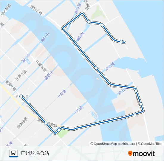 南21路 Bus Line Map