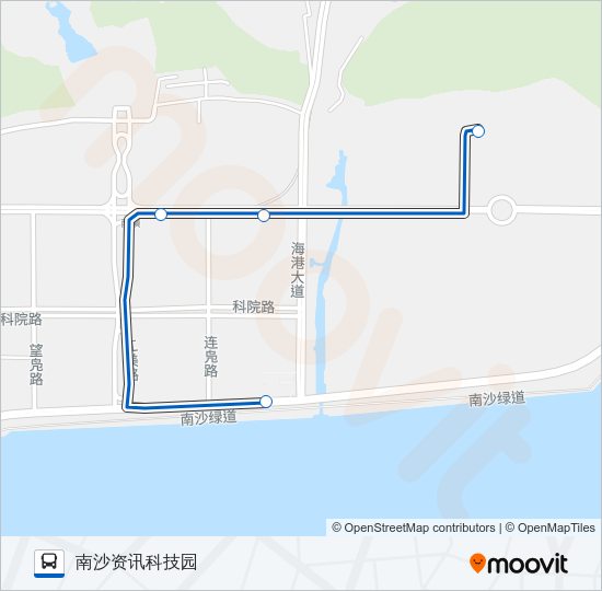 公交南24路的线路图