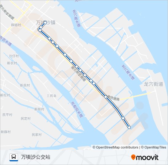 公交南25路的线路图