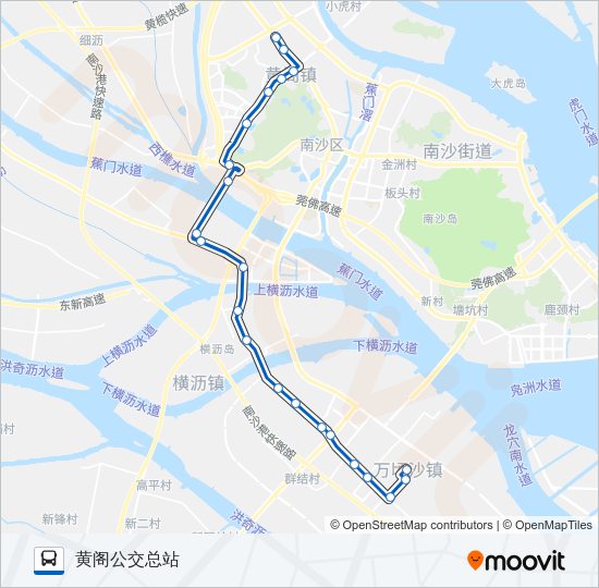 公交南26路的线路图