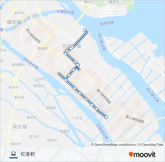 南30路 Bus Line Map