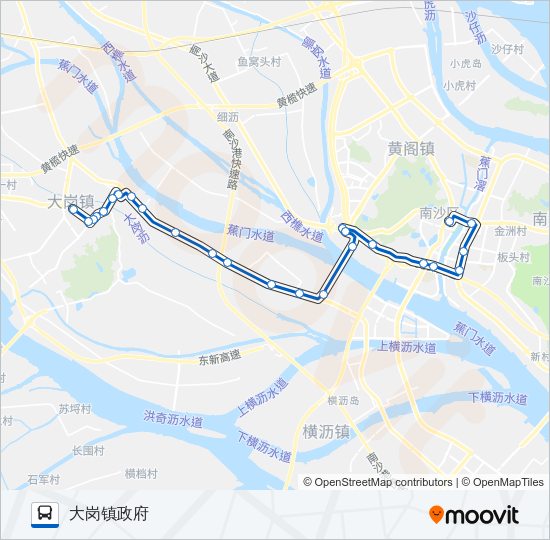 公交南32路的线路图