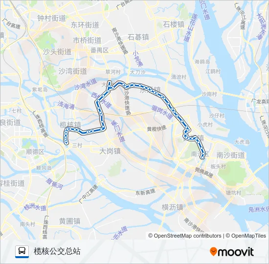 南33路 Bus Line Map