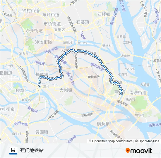 南33路 Bus Line Map