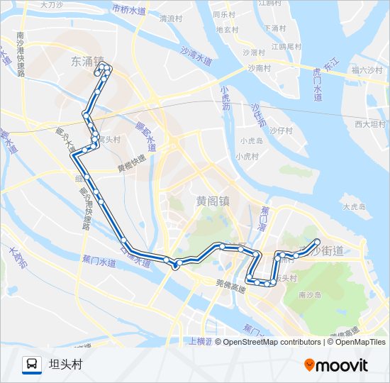 公交南34路的线路图