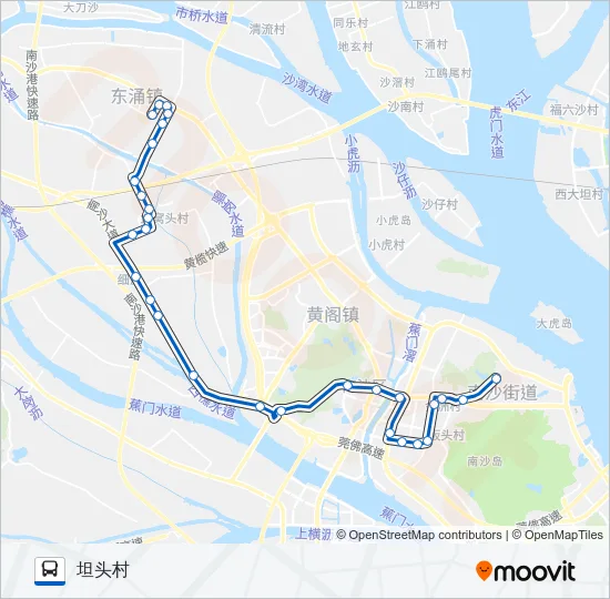 南34路 Bus Line Map