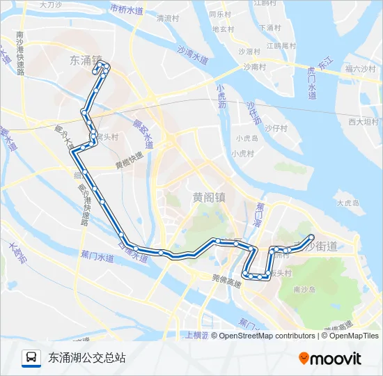 南34路 Bus Line Map