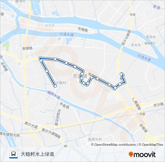 公交南35路的线路图