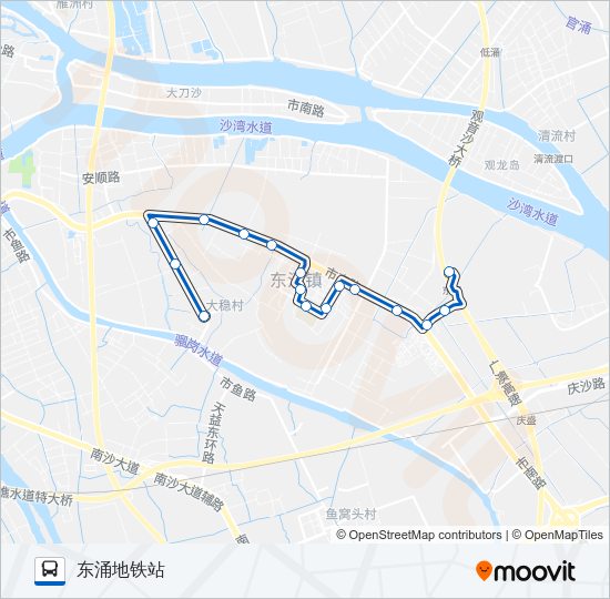 公交南35路的线路图