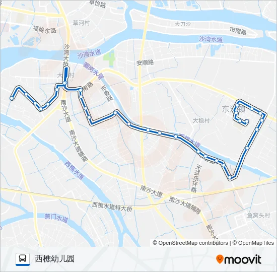 南36路 Bus Line Map