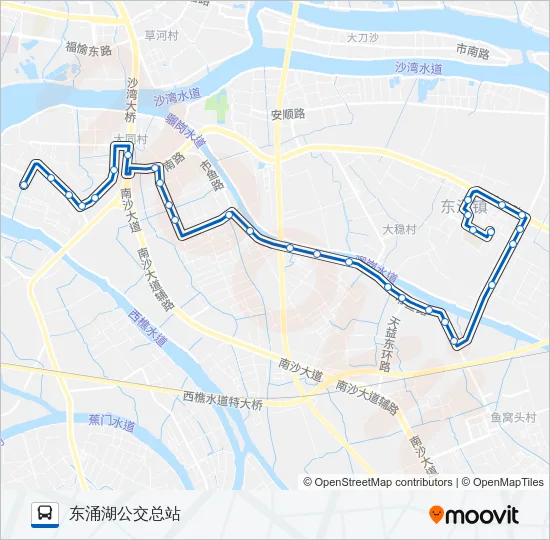 南36路 Bus Line Map