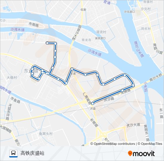 公交南37路的线路图