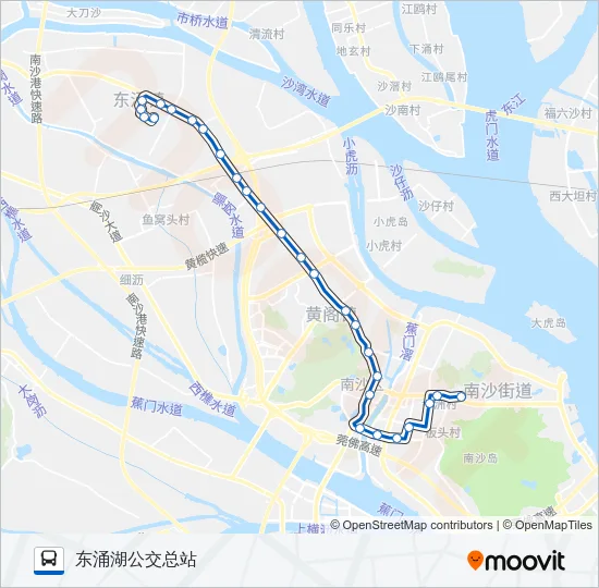 南38路 Bus Line Map