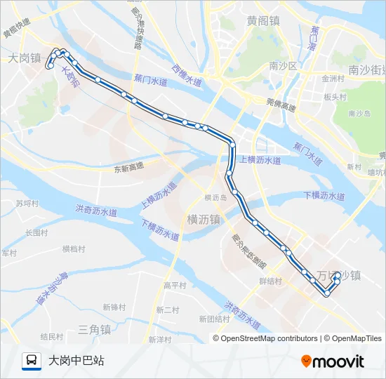 公交南39路的线路图