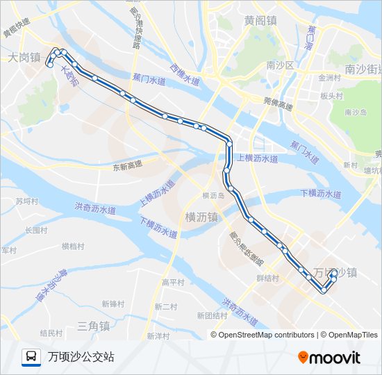 公交南39路的线路图