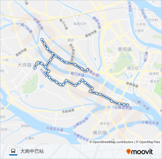 公交南40路的线路图