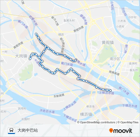 南40路 Bus Line Map