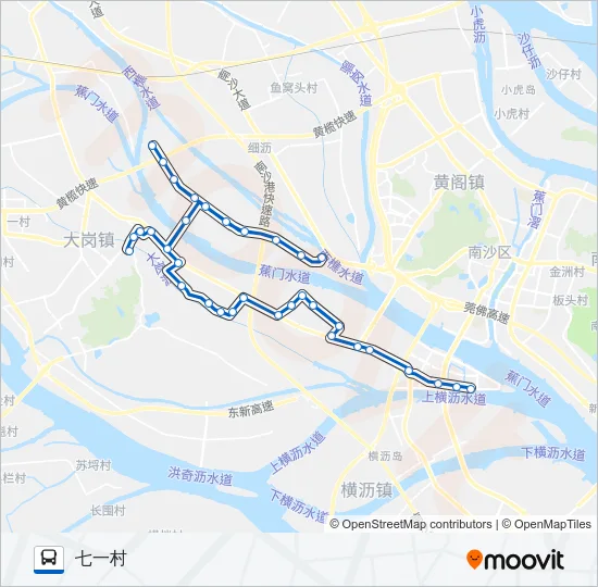 南40路 Bus Line Map