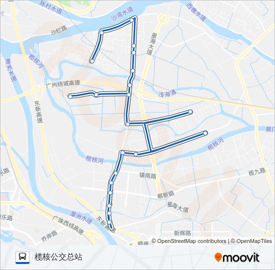公交南41路的线路图