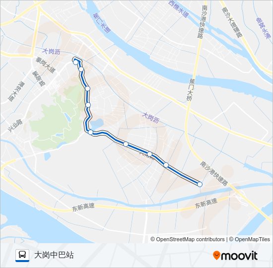 公交南42路的线路图
