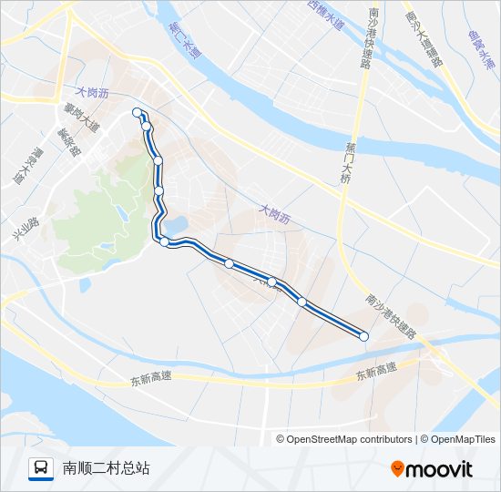 公交南42路的线路图