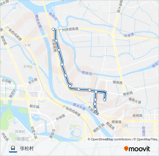 南43路 Bus Line Map