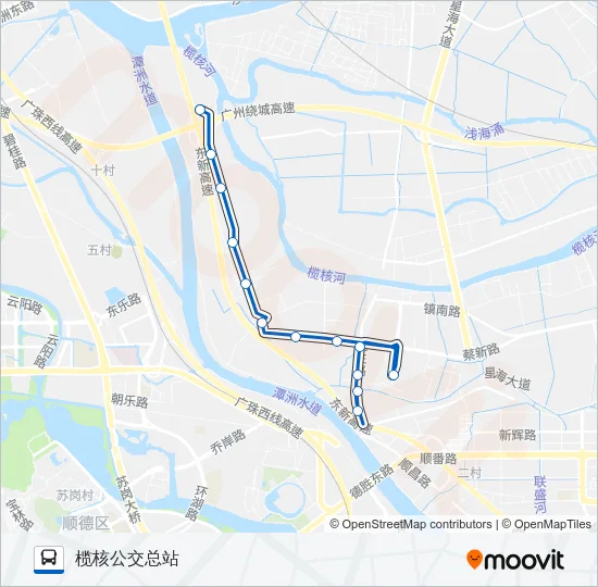 南43路 Bus Line Map
