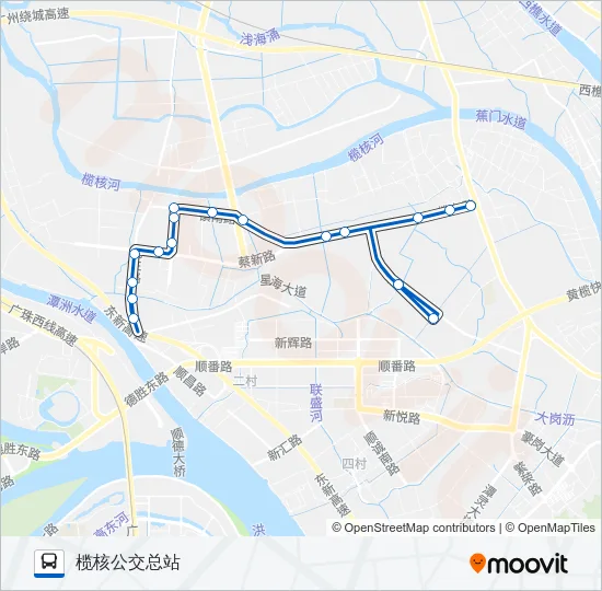 南44路 Bus Line Map