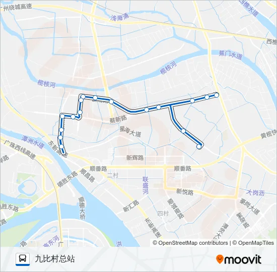南44路 Bus Line Map