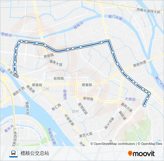 南45路 Bus Line Map