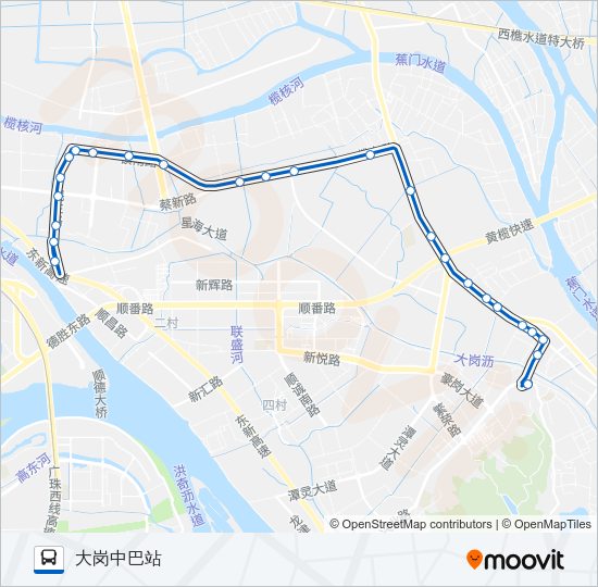 公交南45路的线路图