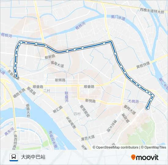 南45路 Bus Line Map