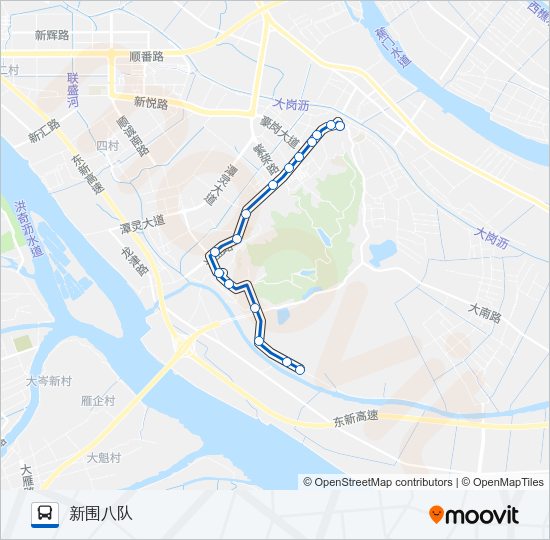 公交南47路的线路图