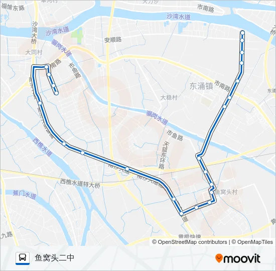 南50路 Bus Line Map